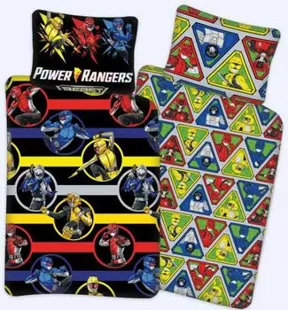 Пододеяльник Power Ranger для малышей 100 x 135 см — хлопок BrandMac