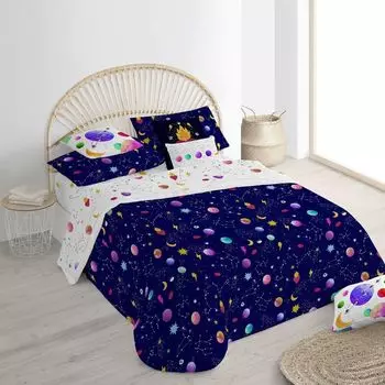 Пододеяльник Ripshop Cosmos Colorful 140 x 200 см с застежкой на горлышко бутылки Decolores