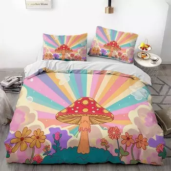 Пододеяльник с радужными грибами RWSEFK, Color1