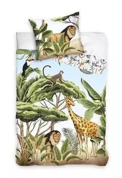 Пододеяльник Safari Leeuw & Giraffe 140 х 200 см 70 х 90 см - хлопок PHU CARBOTEX