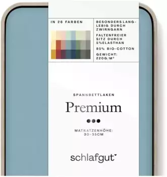 Пододеяльник Schlafgut "Премиум", экологически чистая упаковка без отходов 140-160х200-220 см, 1 шт., цвет petrol mid