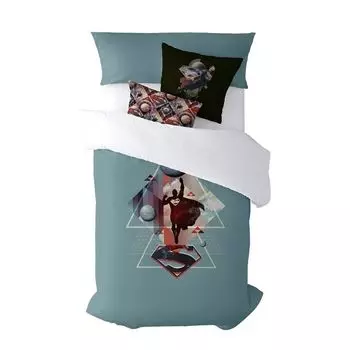Пододеяльник Superman Geometric зеленый 240 x 220 см