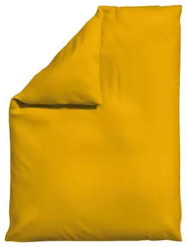 Пододеяльник тканый атасин makosatin Schlafgut, желтый