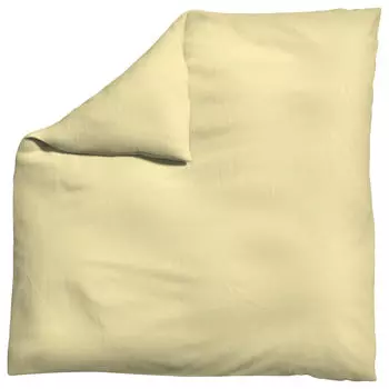 Пододеяльник тканый атасин makosatin Schlafgut, желтый