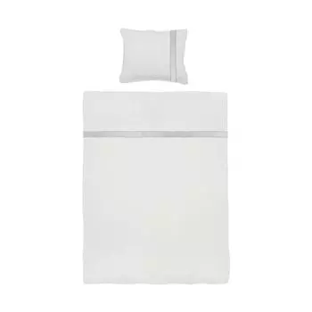 Пододеяльник Town & Country потертый, белый, 140 x 220 см