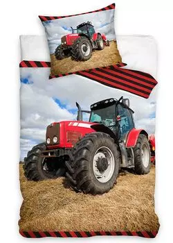 Пододеяльник треккер красный 140 х 200 см 60 х 70 см - 100% хлопок PHU CARBOTEX