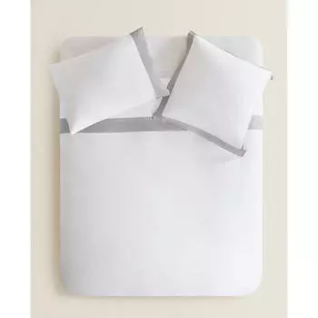 Пододеяльник Zara Home Bordered Sateen