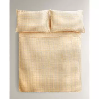 Пододеяльник Zara Home Check, желтый