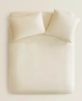 Пододеяльник Zara Home Sateen Duvet, 500 нитей, бежевый