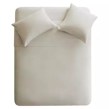 Пододеяльник Zara Home Washed Linen, бежевый