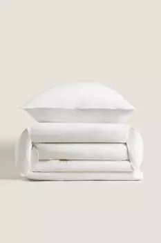 Пододеяник с вышивкой Zara, светло-желтый