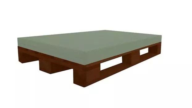 ПОДОДОДНАЯ ПОДУШКА (120x80x12 см (бензин) МАТРАСНАЯ ПОДУШКА С искусственной кожей, огнестойкая MVSS 302 - ПЕНА, стабилизированная УФ-излучением ДЛЯ ЕВРОПАЛИТКИ - RG40/60 FIRM Dibapur, коричневый