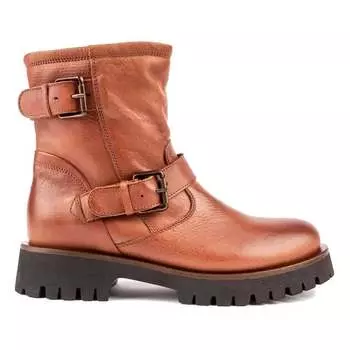 Подошва байкерских ботинок с пряжкой Monza производства Италии Sole, коричневый