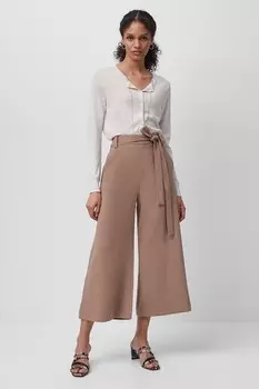 Подпоясанный шепотом кюлоты French Connection, коричневый