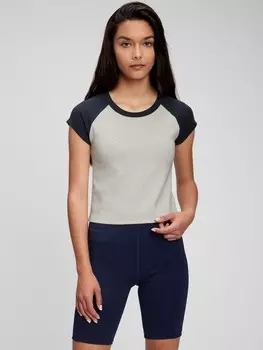 Подростковая футболка короче Gap, серый
