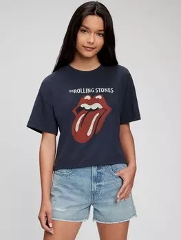Подростковая футболка rolling stones Gap, синий