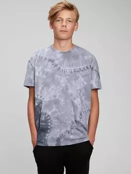 Подростковая хлопковая футболка Gap, серый