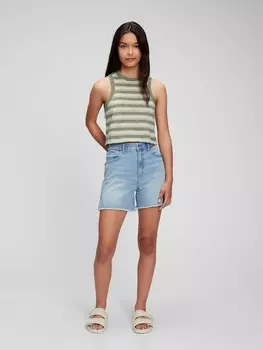 Подростковая майка из натурального хлопка. Gap, зеленый