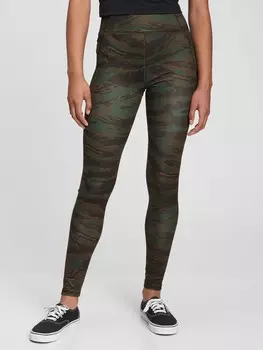 Подростковые леггинсы Gap, зеленый