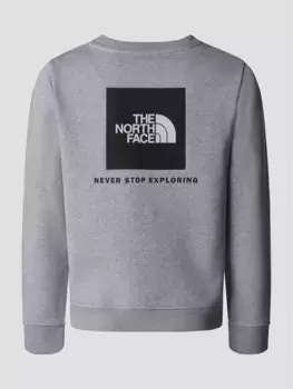 Подростковый свитер Redbox Regular с круглым вырезом The North Face, серый