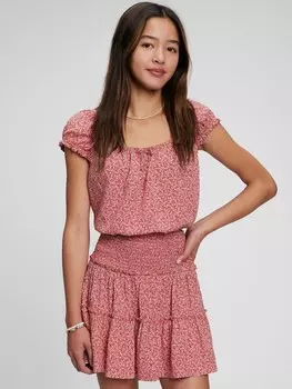 Подростковый топ романтик Gap, розовый