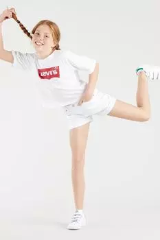 Подруга вырезала джинсовые шорты Levi's, белый