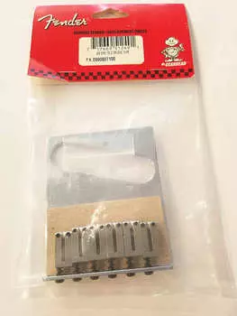 Подседельный мост Fender American Telecaster 6 Chrome American Telecaster 6 Saddle Bridge