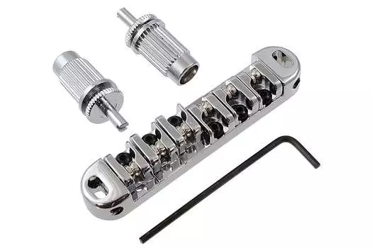 Подседельный мост Wilkinson Locking Roller, подходит для Bigsby B3 B5 B6 B7 — Stay In Tune, Gibson Post Allparts Locking TuneMatic Bridge with Roller Saddles