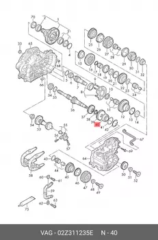 Подшипник первичного вала VAG 02Z 311 235E