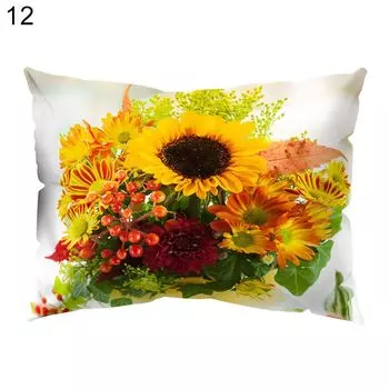 Подсолнечник Роза Цветок Подушка Чехлы для гостиной Диван Автомобиль Декор дивана Декор-12 # Stuttg