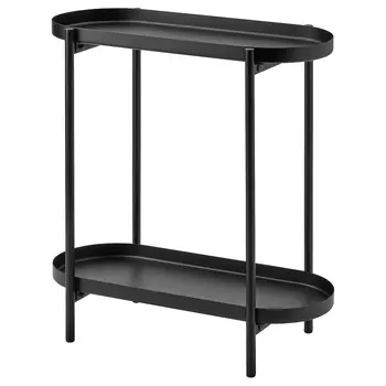 Подставка для цветов для дома и улицы, черная, 56 см, OLIVBLAD IKEA