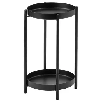 Подставка для цветов для дома и улицы, черная, 35 см, OLIVBLAD IKEA