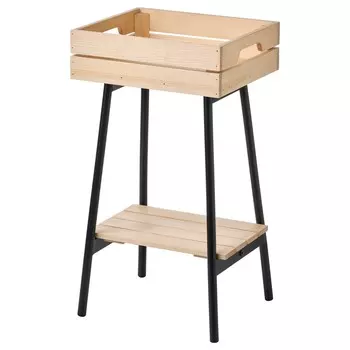 Подставка для цветов, сосна/черный, 55 см, VANILJSTNG IKEA