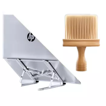 Подставка для компьютера HP ZJ-2, складная, радиатор из алюминиевого сплава, Cosmic Silver + laptop bag