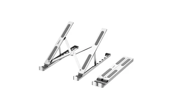 Подставка для компьютера Lenovo, Silver aluminum alloy + silicone material CT10