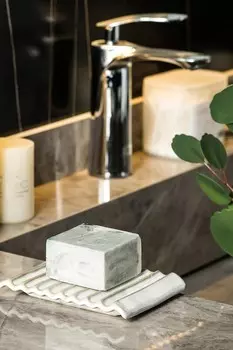 Подставка для ложки, большая подставка для ложки 5 дюймов для плиты и мыльницы, керамическая подставка для мыла, экономия для мыла в ванной комнате LAUCHUH