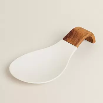 Подставка для ложки Zara Home Wood And Silicone, дерево/силикон