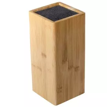 Подставка для ножей SIDCO из бамбука со вставкой из щетины, держатель для столовых приборов, универсальный держатель для ножей, дерево