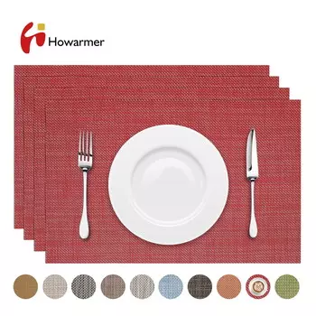 Подставка для столовые приборы Howarmer Placemats, красный