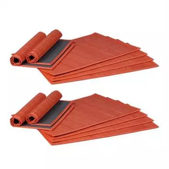 Подставка для столовых приборов, 12 предметов, Relaxdays, красный