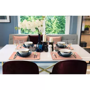 Подставка для столовых приборов Adam «Uni Collection», (2 шт.), сертифицирована GOTS, сделано в Германии, цвет papaya