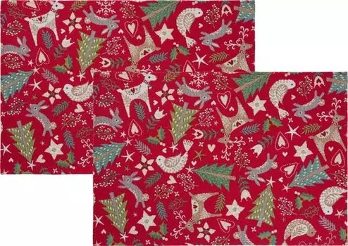 Подставка для столовых приборов Erwin Mller 2er-Pack 209007, 35x1x50 см, красный