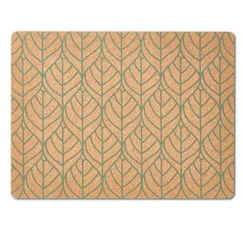 Подставка для столовых приборов "графический отпуск", пробковая Zeller, зеленый