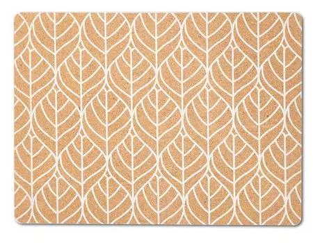 Подставка для столовых приборов "graphic leave", пробковая, Zeller, белый