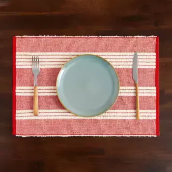 Подставка для столовых приборов из шерсти и хлопка El Corte Ingls, красный