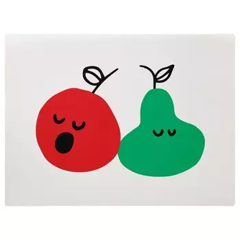 Подставка для столовых приборов, красный/зеленый, 30х40 см, GRNFINK IKEA