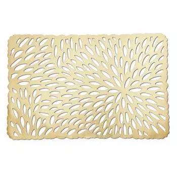 Подставка для столовых приборов, пластик, золото, 43,5х28,5см. Zeller, желтый