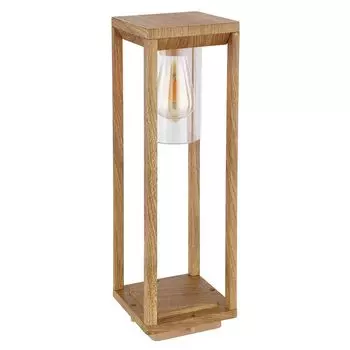 Подставка для светильника, алюминий под дерево, высота 50 см. etc-shop, коричневый