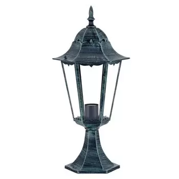 Подставка для светильника, зелено-черный, литой алюминий, высота 49 см. etc-shop