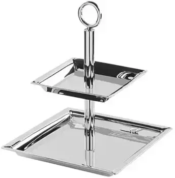 Подставка для торта Финк "Нагано", квадратная Fink 32х49х24 см, цвет silberfarben